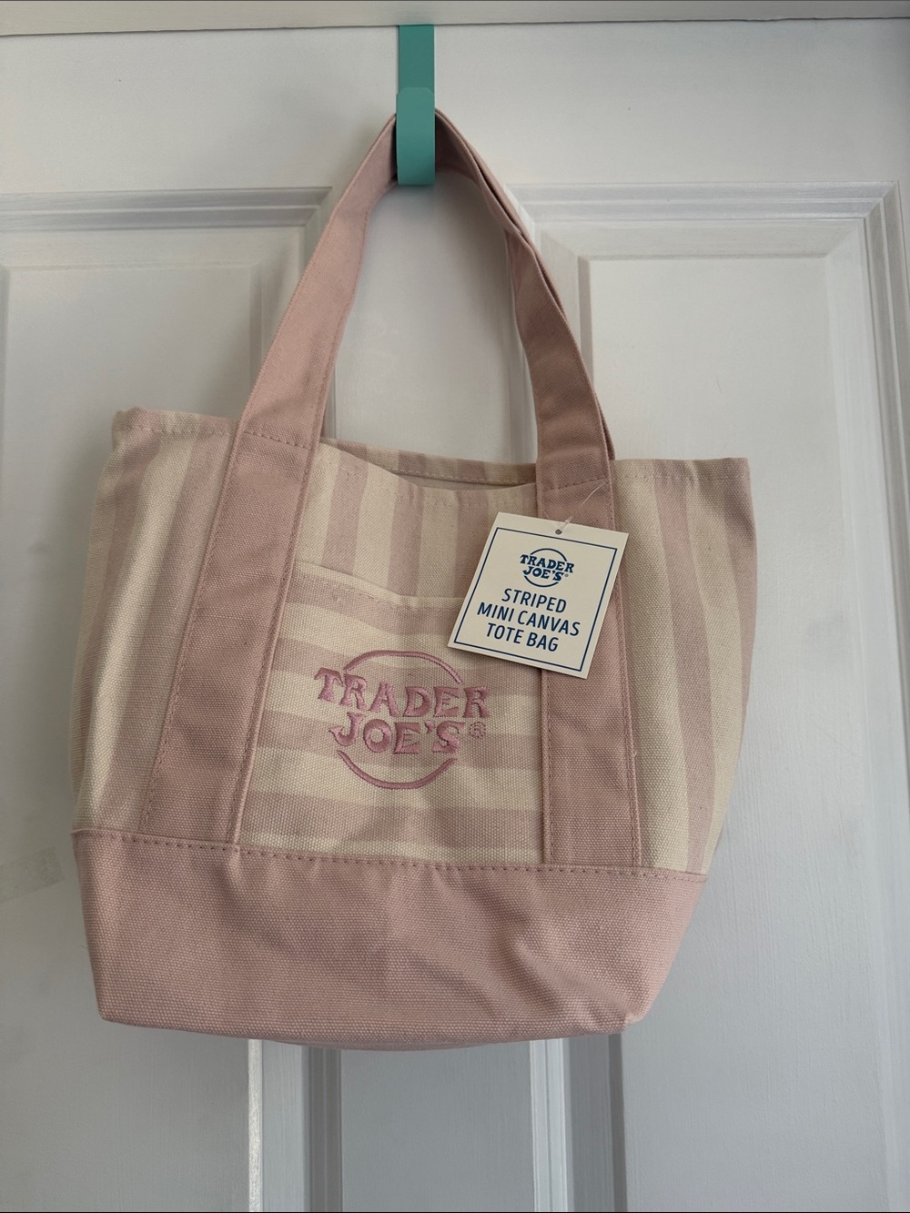 NWT New Edition Summer 2026 Trader Joe’s Mini Tote Bags - Light Pink